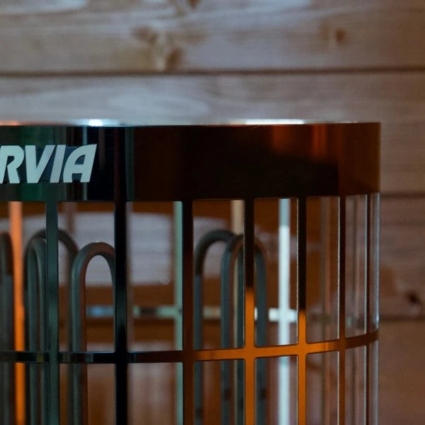 Harvia heater with stone basket